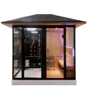 Outdoor Sauna & Steam & Shower Room-1(white)