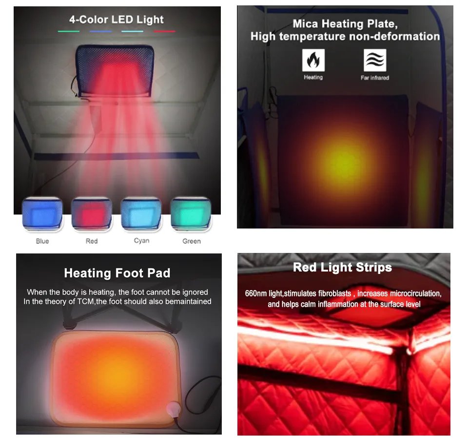 Portable Infrared Sauna Tent-detail-4