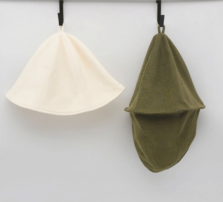 cotton towel sauna hat for sauna use