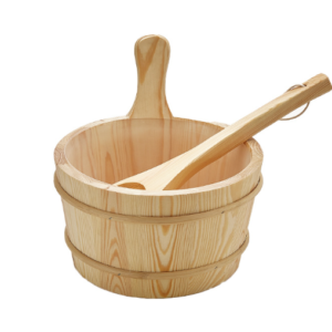 Wooden Burket and Ladle-1