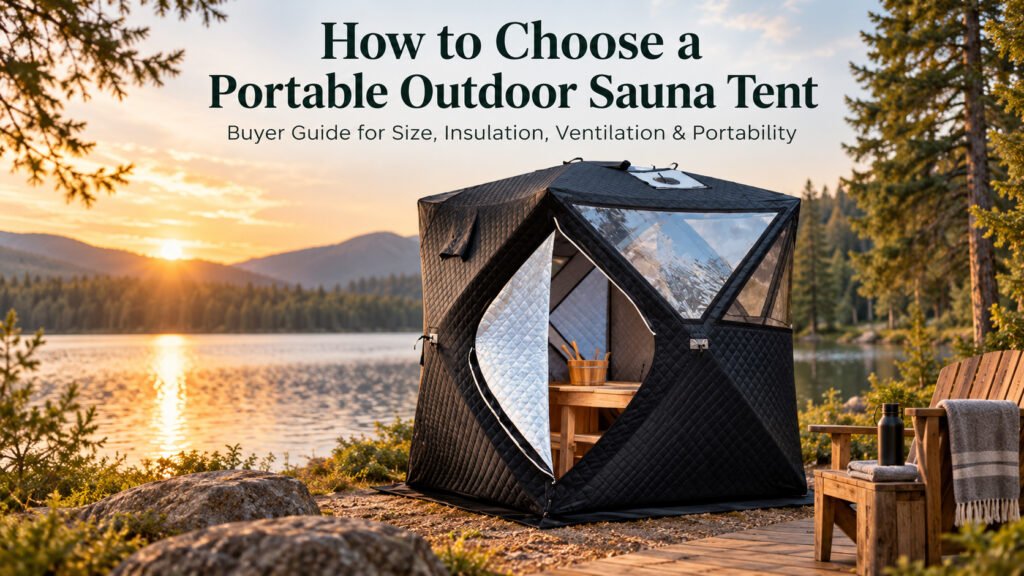 How to choose a portable outdoor sauna tent for outdoor sauna use