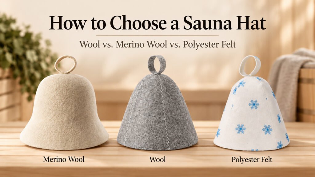 How to choose a sauna hat: wool vs merino wool vs polyester felt